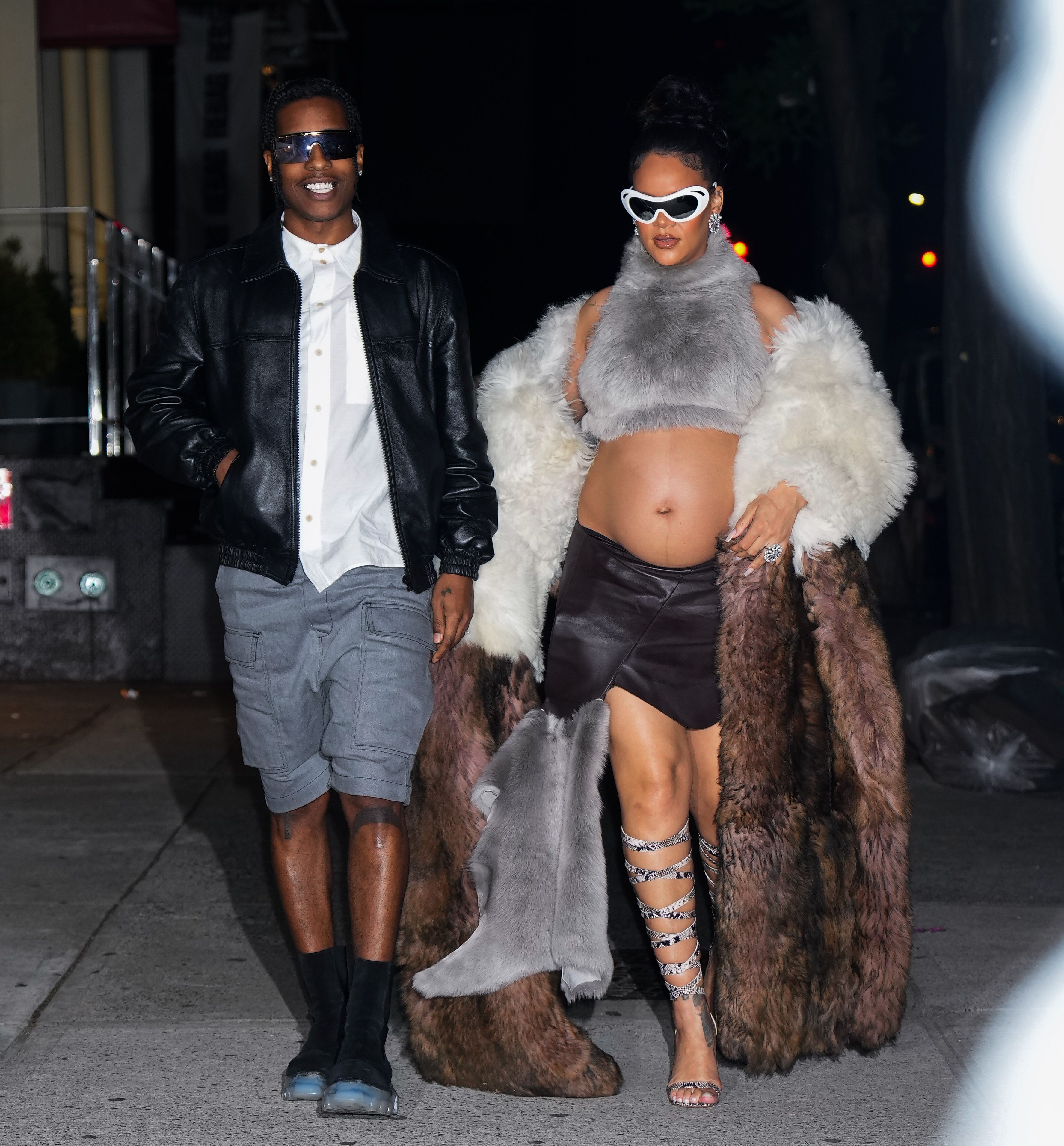 AAP Rockys DateNight Look With Rihanna Is AllLeather Showstopper  Robb  Report